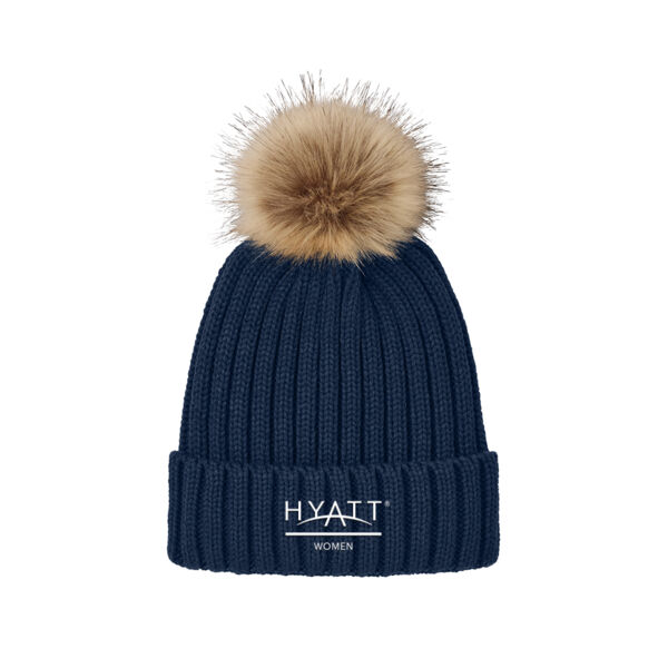 Faux Fur Pom Beanie Thumbnail